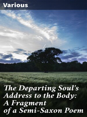 cover image of The Departing Soul's Address to the Body